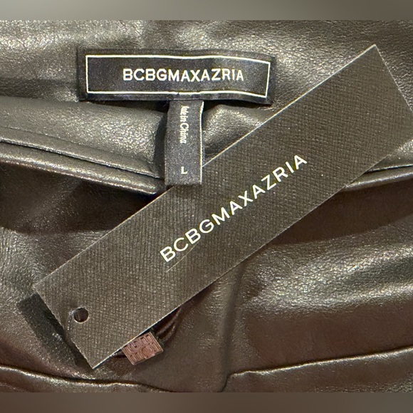 BCBGMaxAzria Valeria Faux Leather Black Pants - NWT - Picture 5 of 5
